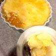 プリン オーブンで湯煎焼き