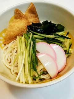 冷やしうどん☆きつねとたぬきの化かし合い-レシピのメイン写真