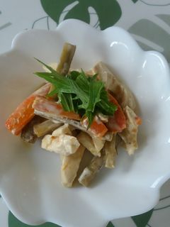 きんぴらごぼうdeチキンサラダ♪-レシピのメイン写真