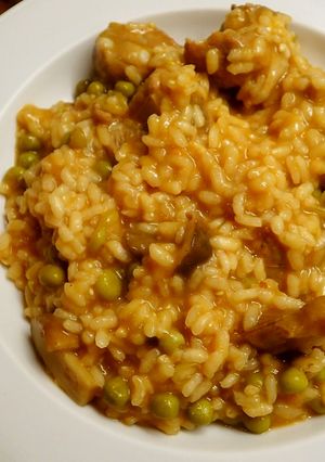 豚・きのこ・グリーンピースご飯-レシピのメイン写真