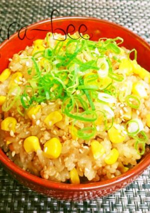 コクうま最高♡中華風とうもろこしご飯-レシピのメイン写真