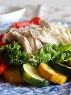 鶏むね肉ごまだれソース-レシピのメイン写真