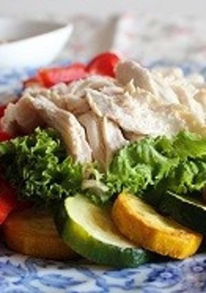 鶏むね肉ごまだれソース-レシピのメイン写真