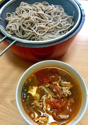 トマトキムチで☆簡単つけめんダレ-レシピのメイン写真