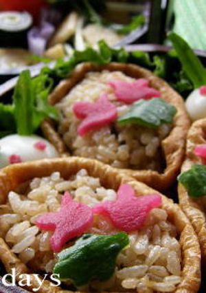 炊き込みご飯でいなり寿司-レシピのメイン写真