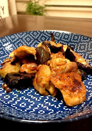 茄子と鶏肉の味噌炒め-レシピのメイン写真