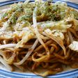 太めん♡焼きそば・・ひき肉で作った!