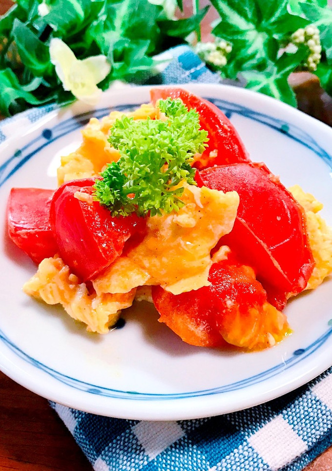 炒めて美味しい♡トマトと卵のさっと炒め-レシピのメイン写真