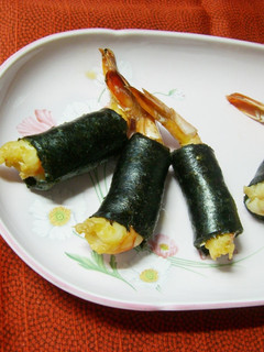 海老の海苔チーズ巻き。-レシピのメイン写真