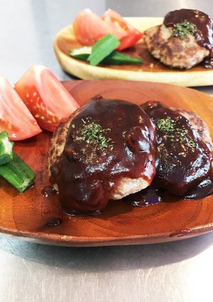 牛乳無しでも美味しいハンバーグ♪-レシピのメイン写真