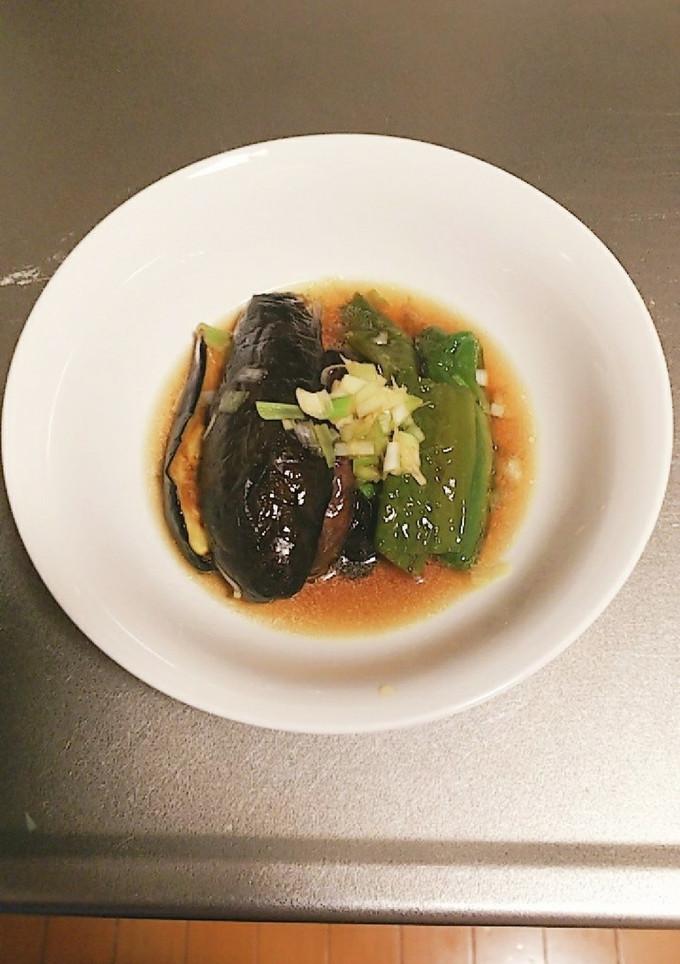 冷やさない！なすとピーマンの揚げ浸し-レシピのメイン写真