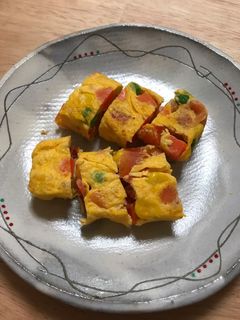 お子様用♡お野菜いっぱい玉子焼き-レシピのメイン写真