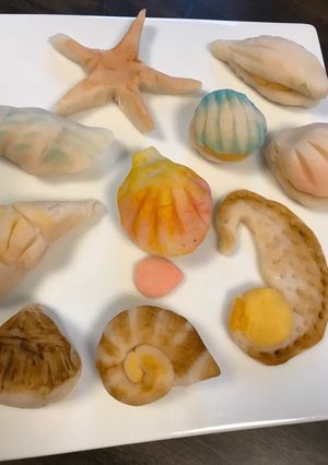 夏の練りきり・きれいな貝-レシピのメイン写真