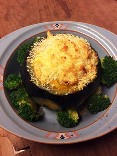 ミニカボチャで丸ごと♪あっさりグラタン-レシピのメイン写真