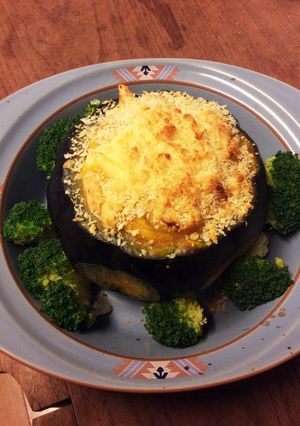 ミニカボチャで丸ごと♪あっさりグラタン-レシピのメイン写真