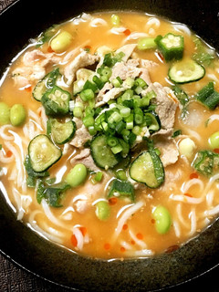 こんにゃく麺☆豚冷しゃぶのピリ辛冷や汁-レシピのメイン写真