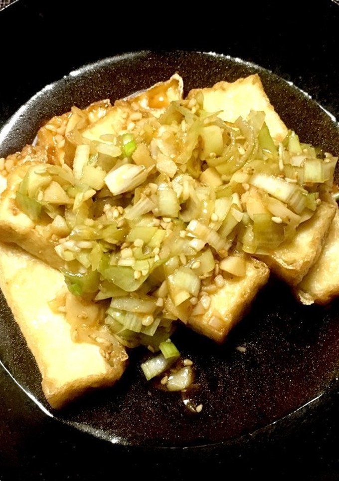 厚揚げのネギ甘酢たれ-レシピのメイン写真