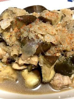 茄子と鶏肉のみぞれ煮-レシピのメイン写真