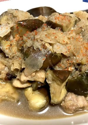 茄子と鶏肉のみぞれ煮-レシピのメイン写真