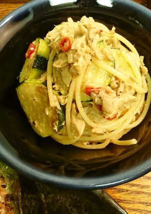 ズッキーニとツナの和マヨパスタ-レシピのメイン写真