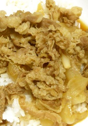 超楽々 お昼に簡単に牛丼 作ります-レシピのメイン写真