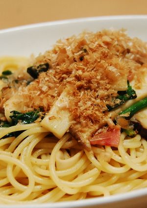 ぽん酢バターでさっぱりパスタ-レシピのメイン写真