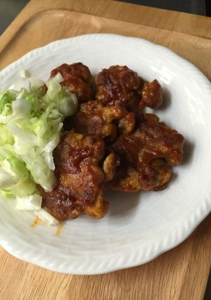 カレー風味の照り焼き豚こまつくね-レシピのメイン写真