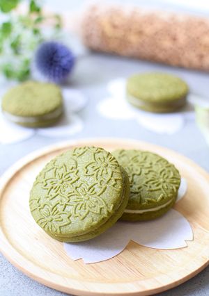 抹茶ホワイトチョコサンドクッキー-レシピのメイン写真