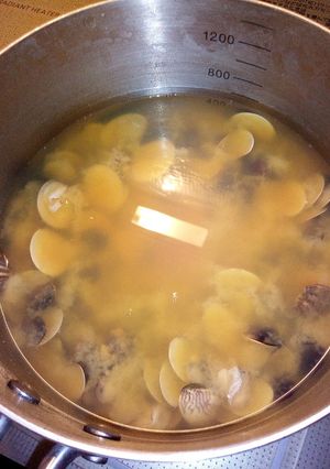 潮干狩り　ハマグリの味噌汁-レシピのメイン写真