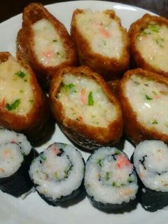小海老と水菜の稲荷寿司-レシピのメイン写真