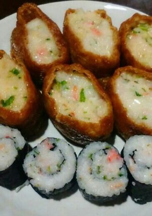 小海老と水菜の稲荷寿司-レシピのメイン写真