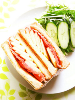 ☺りんごと生ハムのチーズトーストサンド☺-レシピのメイン写真