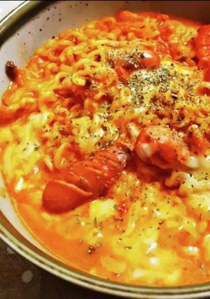 イタリアンな✿トマトチーズ 辛ラーメン-レシピのメイン写真