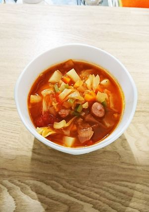 かんたんミネストローネ-レシピのメイン写真