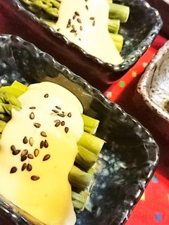 簡単★シンプル【アスパラ辛子マヨソース】-レシピのメイン写真