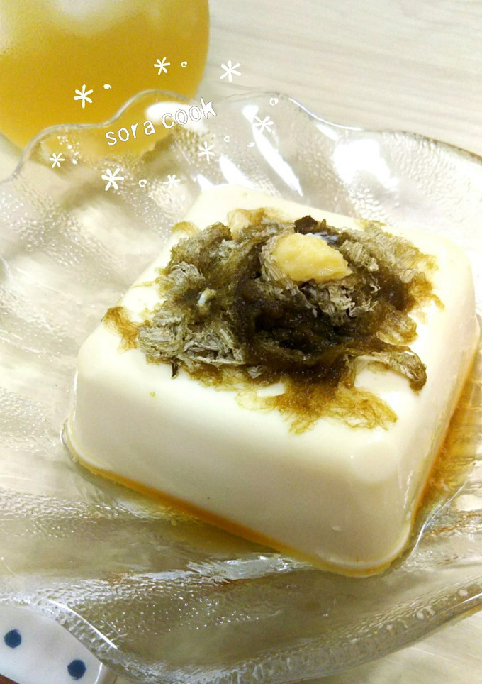 ２０秒おつまみ♪とろろ昆布のつるりん冷奴-レシピのメイン写真