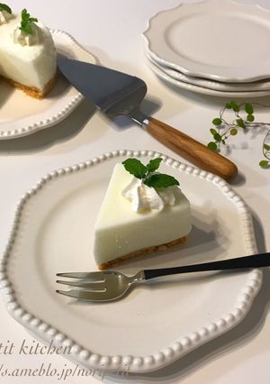 ミキサーde簡単♡ヨーグルトムースケーキ-レシピのメイン写真