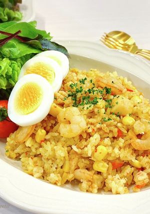 炊飯器de簡単♡シーフードカレーピラフ-レシピのメイン写真