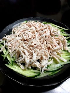 バンバンジー 簡単 キュウリ 胸肉-レシピのメイン写真