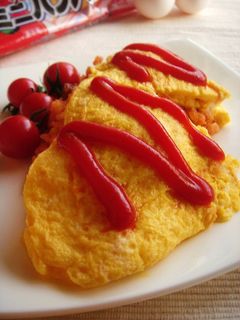 ハンバーグ入り☆スピードオムライス-レシピのメイン写真