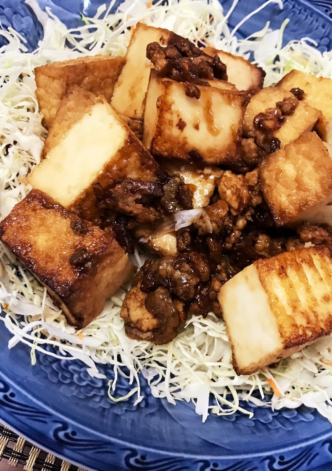 厚揚と挽肉の甘酢炒め-レシピのメイン写真