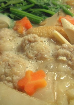♡もちもち♡鶏団子のコクみそ鍋-レシピのメイン写真