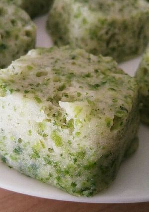 レンジで♡離乳食青のり豆腐蒸しパン-レシピのメイン写真