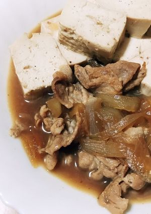 肉豆腐（ 豚肉ばーじょん ）-レシピのメイン写真