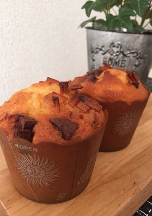 アーモンドチーズとチョコのマフィン-レシピのメイン写真