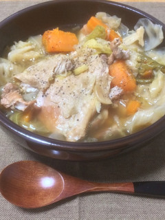 【圧力鍋で簡単】鶏むね肉丸ごと野菜スープ-レシピのメイン写真