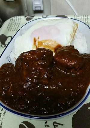 男のロマンだ　デカ肉カレーグルテンフリー-レシピのメイン写真