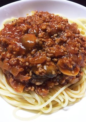 ケチャップで作る簡単ミートスパ-レシピのメイン写真