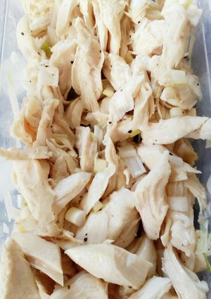 痩せる作りおき！ささみのレモンねぎ塩ダレ-レシピのメイン写真