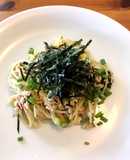 大葉にんにく醤油で簡単和風ペペロンチーノ